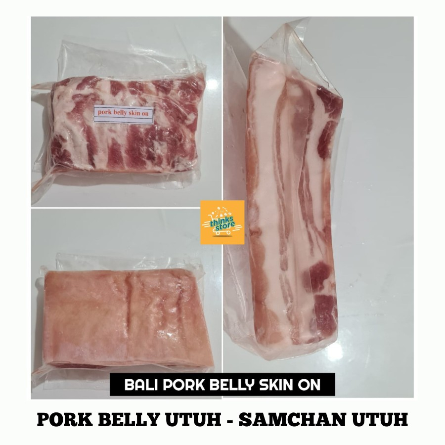 

Samcan Kulit Babi - Pork Belly Skin On