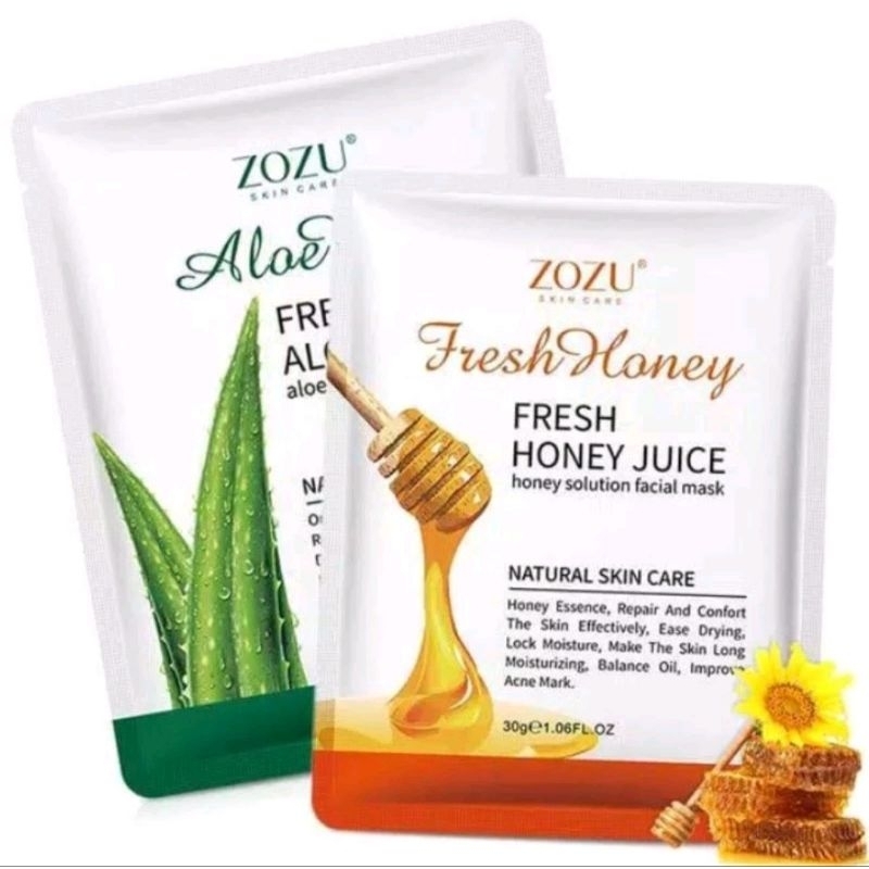 sheet mask zozu aloevera honey