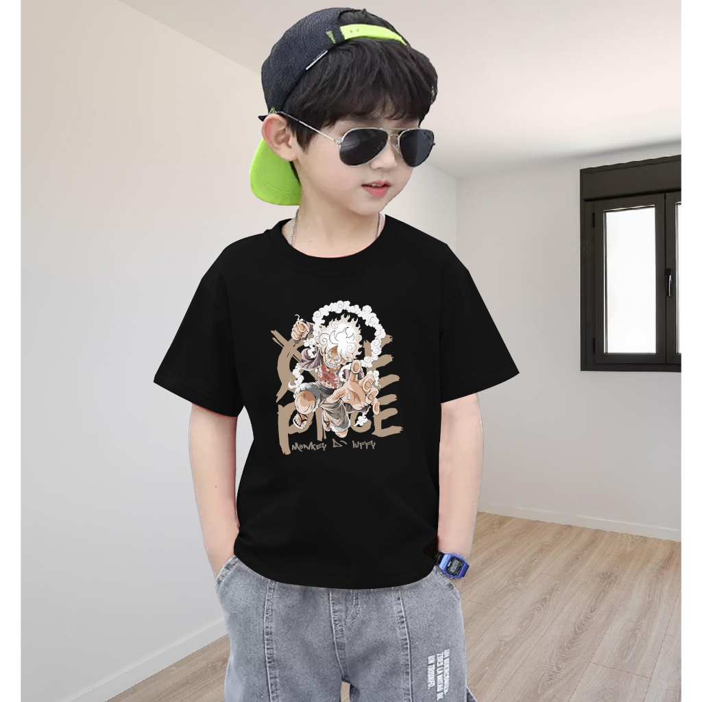 Kaos Luffy Gear 5 Anak T shirt Luffy Gear 5 Anak Kaos Oblong Anak Luffy Gear 5 V8