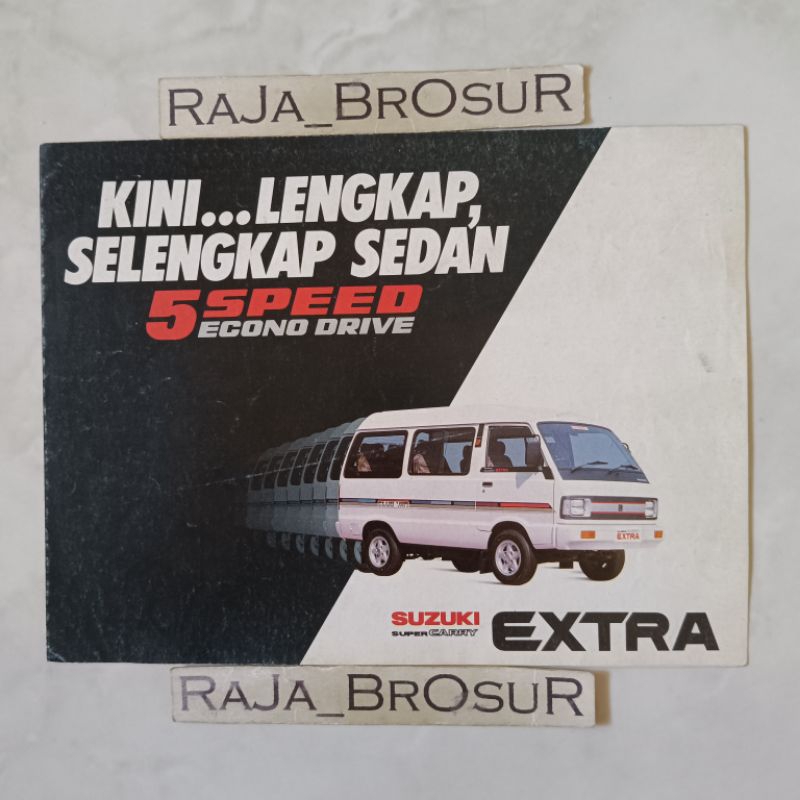 Poster brosur katalog leaflet jadul lawas Suzuki Super Carry Extra 1988