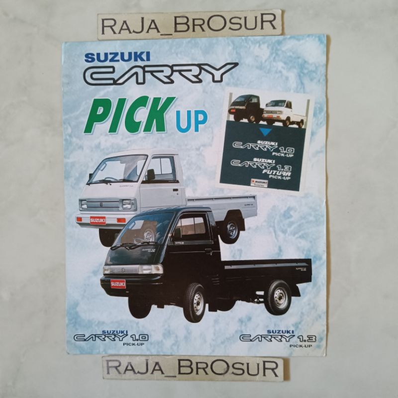 Poster brosur katalog flyer jadul lawas Suzuki Carry 1.0 Pick Up PickUp/Suzuki Carry 1.3 Futura Pick