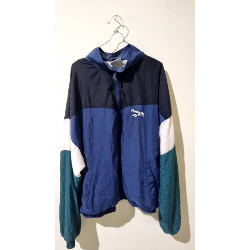 reebok 90s vintage colorblock windbreaker
