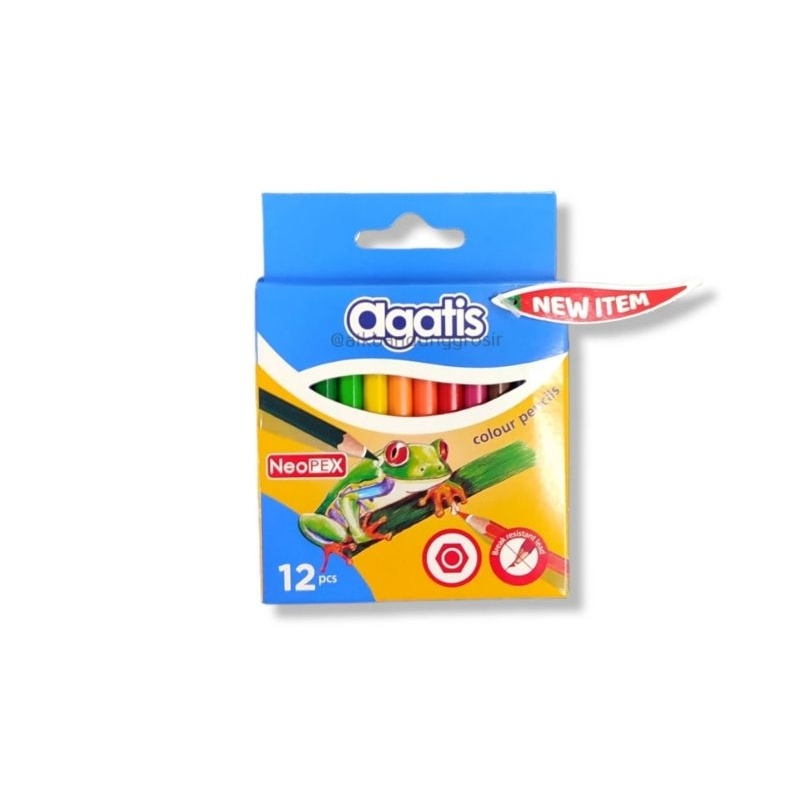 

Pensil Warna Agatis Isi 12 Warna Pendek / Agatis Colour Pencil C12