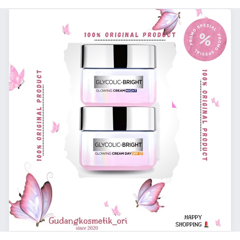 Cream siang / Cream malam Glycolic Bright Night/Day Cream SPF17