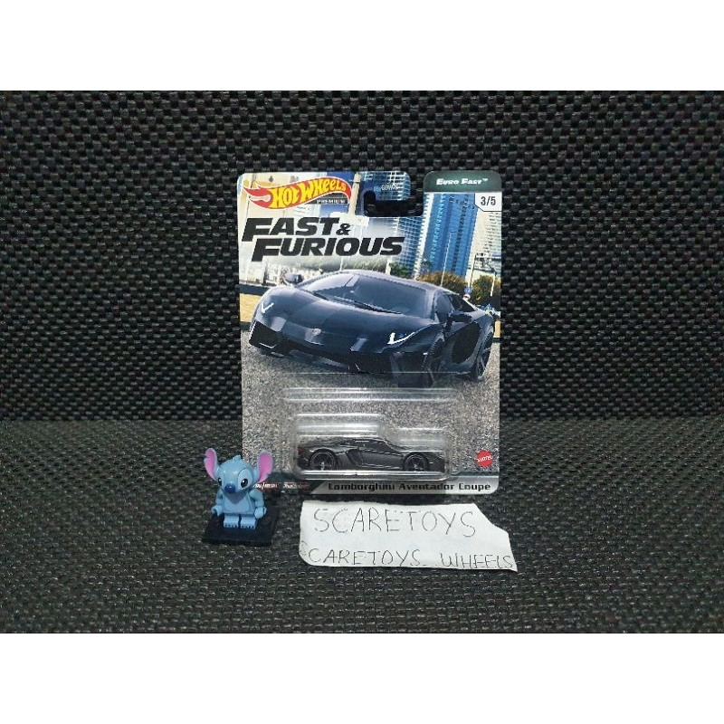 Hot wheels lamborghini aventador coupe black fast and furious
