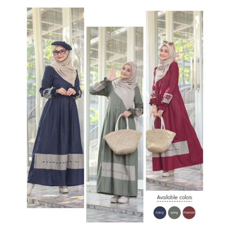 DANNIS/GAMIS ABAYA TERBARU RUMAH DANNIS SIZE XS-XXl
