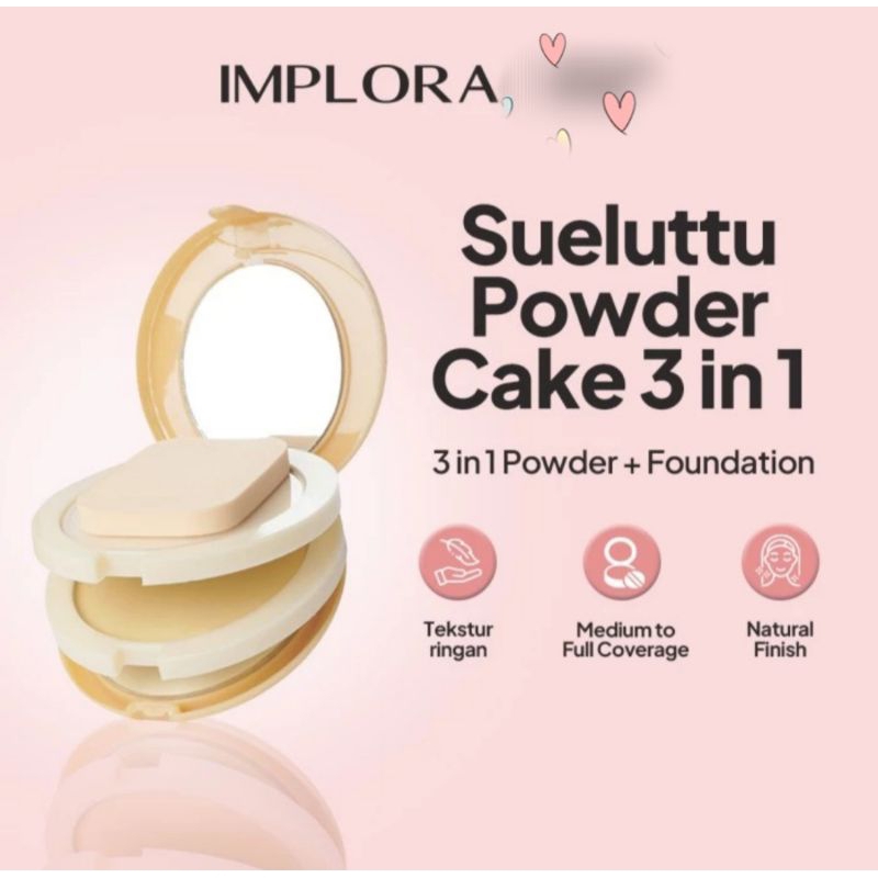 Implora Sueluttu Powder Cake 3 in 1