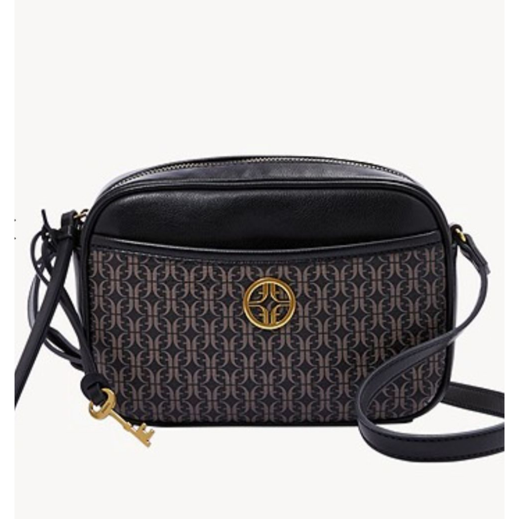 Fossil Brennon Camera Medium Black/Brown