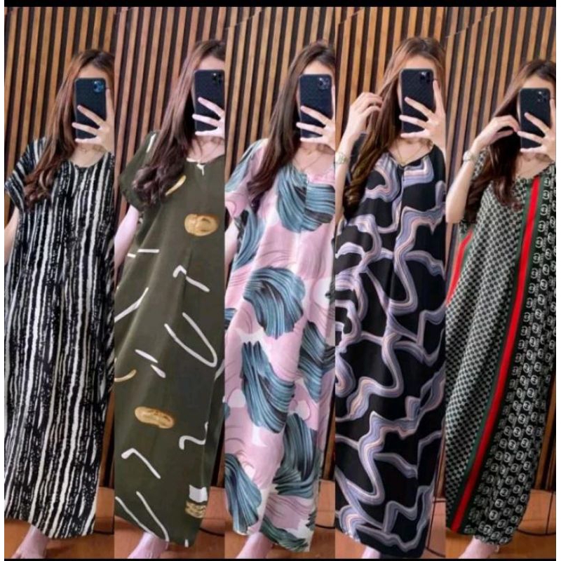 Daster panjang busui 100 dapat 3/daster rayon/daster viral/daster murah