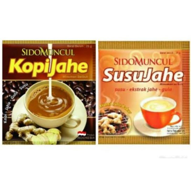 

Susu Jahe dan Kopi jahe Sidomuncul Sido Muncul