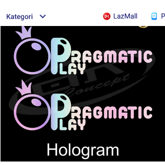 Cutting Sticker Stiker PRAGMATIC PLAY Logo Hologram mobil motor PCX N MAX LEXI ADV mio beat vario sc