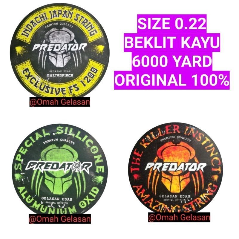 Gelasan Predator 0.22 6000 Yard Indachi / Alumunium Oxid / Killer Instinct