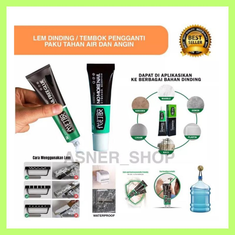 LEM PENGGANTI PAKU TEMBOK LEM DINDING SUPERKUAT SERBAGUNA KUAT LEM GLUE LEM TEMBOK DINDING PENGGANTI