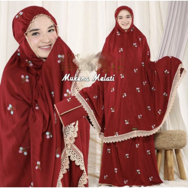 [GMM] Mukena Rayon Bordir Renda Hoki