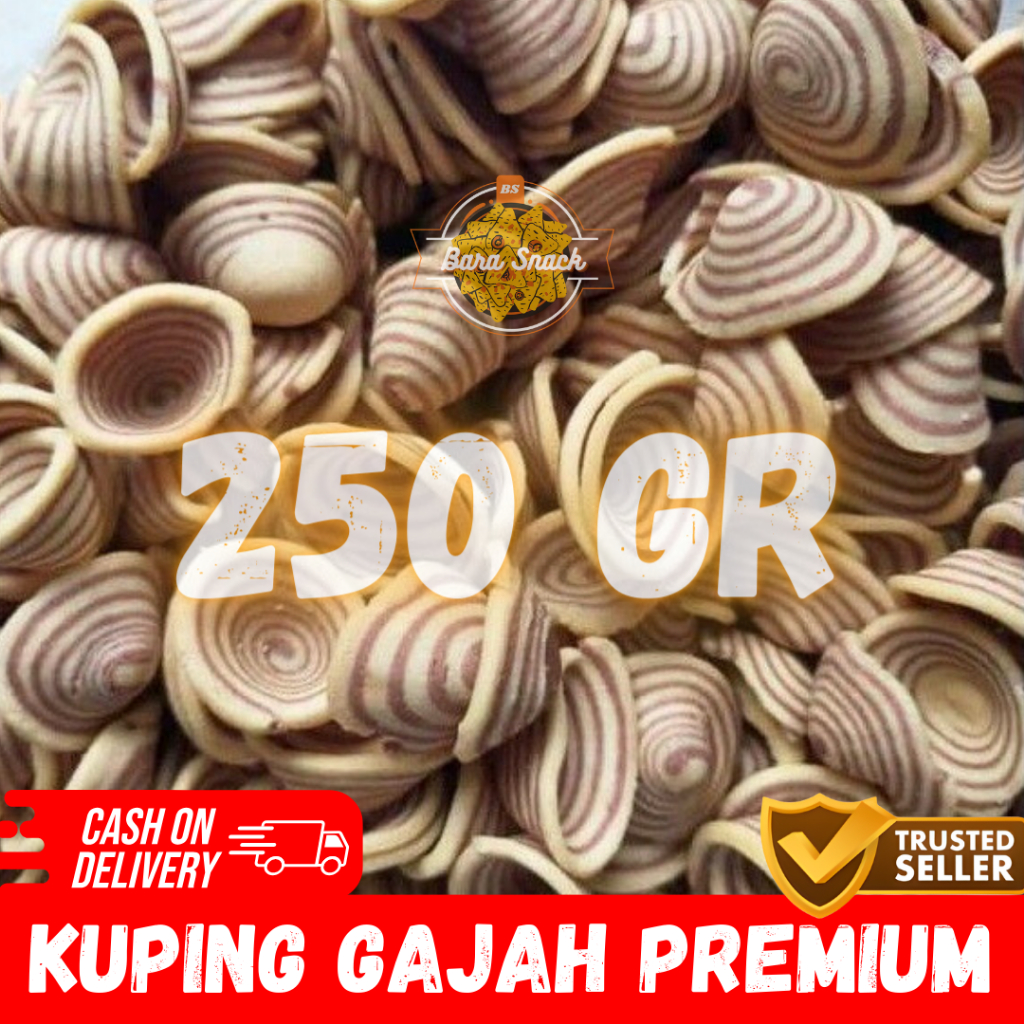 

[ 250gr ] Kuping Gajah Contong Coklat Premium Renyah / Camilan Snack Kiloan Murah