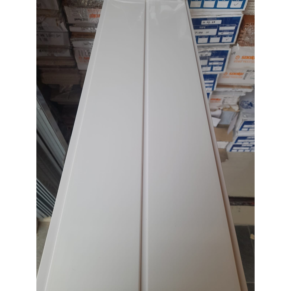 plafon PVC putih nat polos glossy  Hoda T-500 N