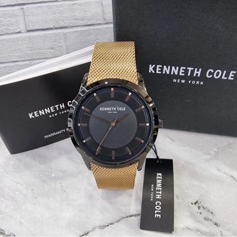 jam tangan pria original KENNETH COLE KCNY50566002 ROSEGOLD BLACK