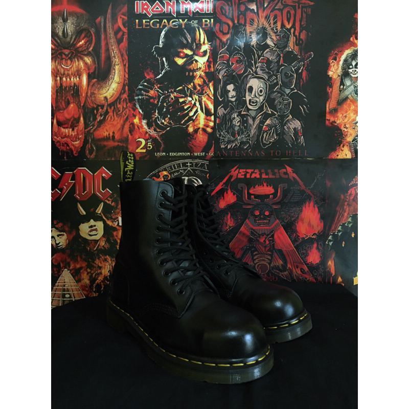 DR MARTENS 1919 BLACK STEELTOE