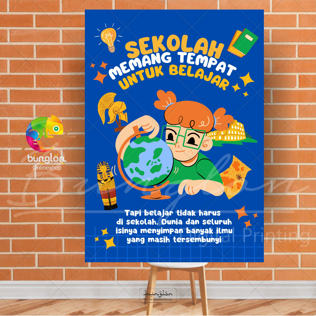 

Poster Edukasi Sekolah Tempat Untuk Belajar