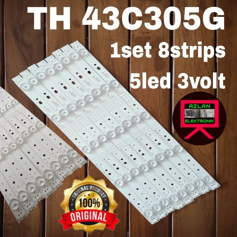 BACKLIGHT LED TV PANASONIC 43" TH 43C305G 5led 3volt