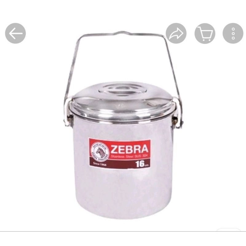 Rantang Stainless Zebra 16cm