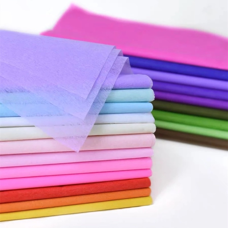 

[ ECER ] Kertas Tissue Buket Bunga Flower Wrapping Tisu Non Woven Pembungkus List Gold Kado Premium