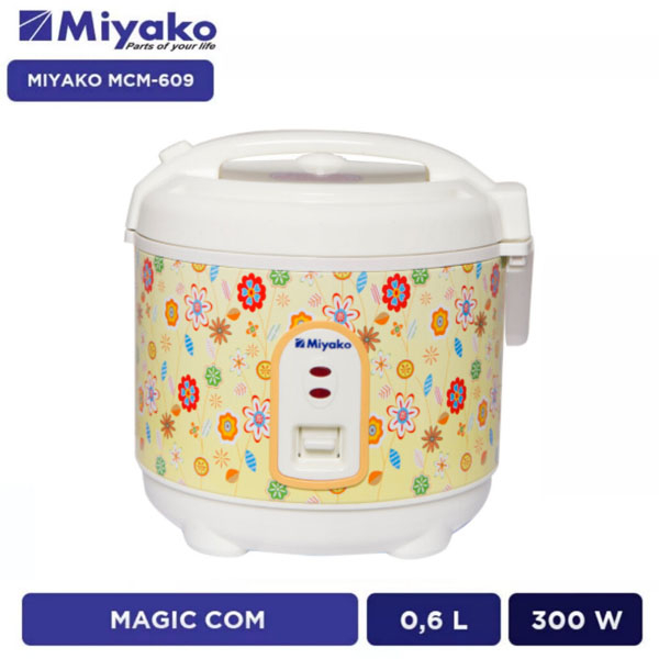 Miyako Multi Fungsi Magic Com / Rice Cooker MCM 609 / PSG 607 0,6L