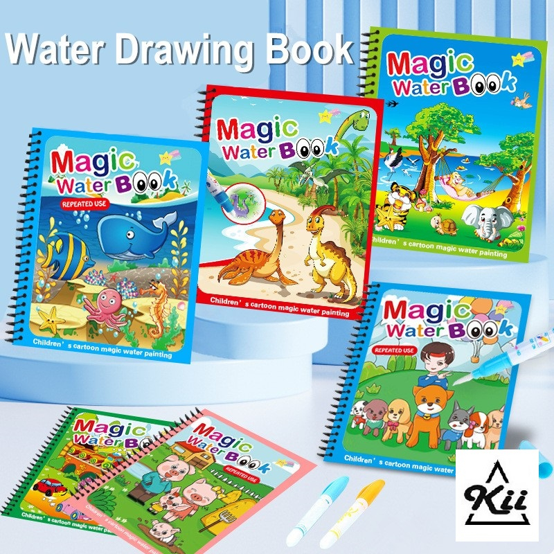 

Magic Water Book - Buku Gambar Anak - Mainan Mewarnai