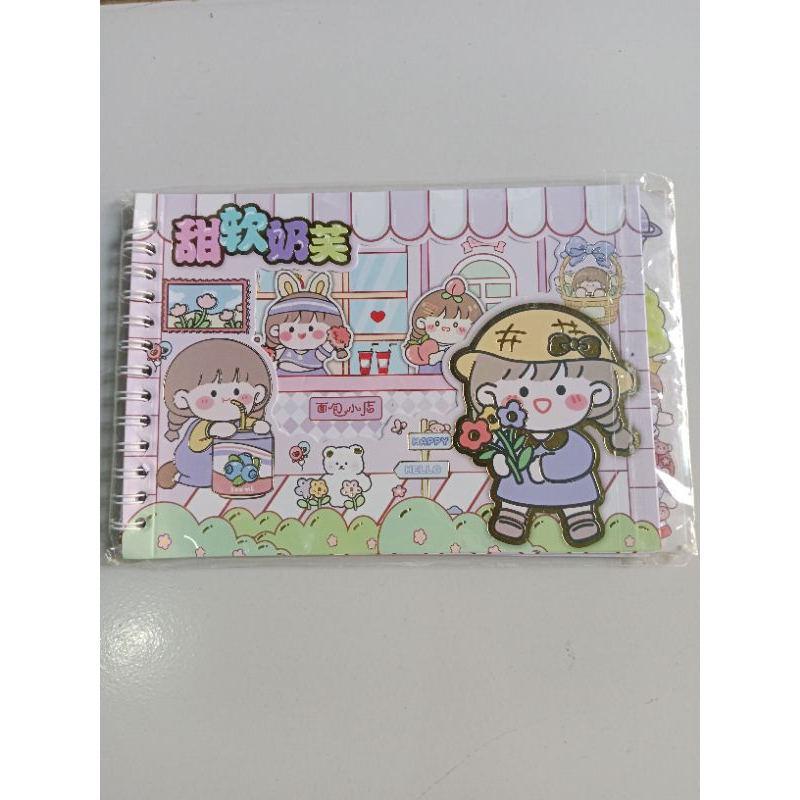 

Sriker Buku Washi Karakter 2d Momo/Stiker Buku Spiral