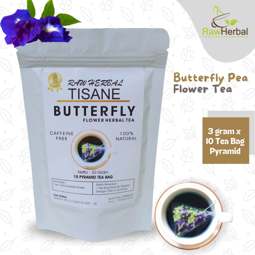 

Butterfly Pea Flower Tea / Pyramid Tea Bag (3gr x 10 Tea Bag Pyramid)