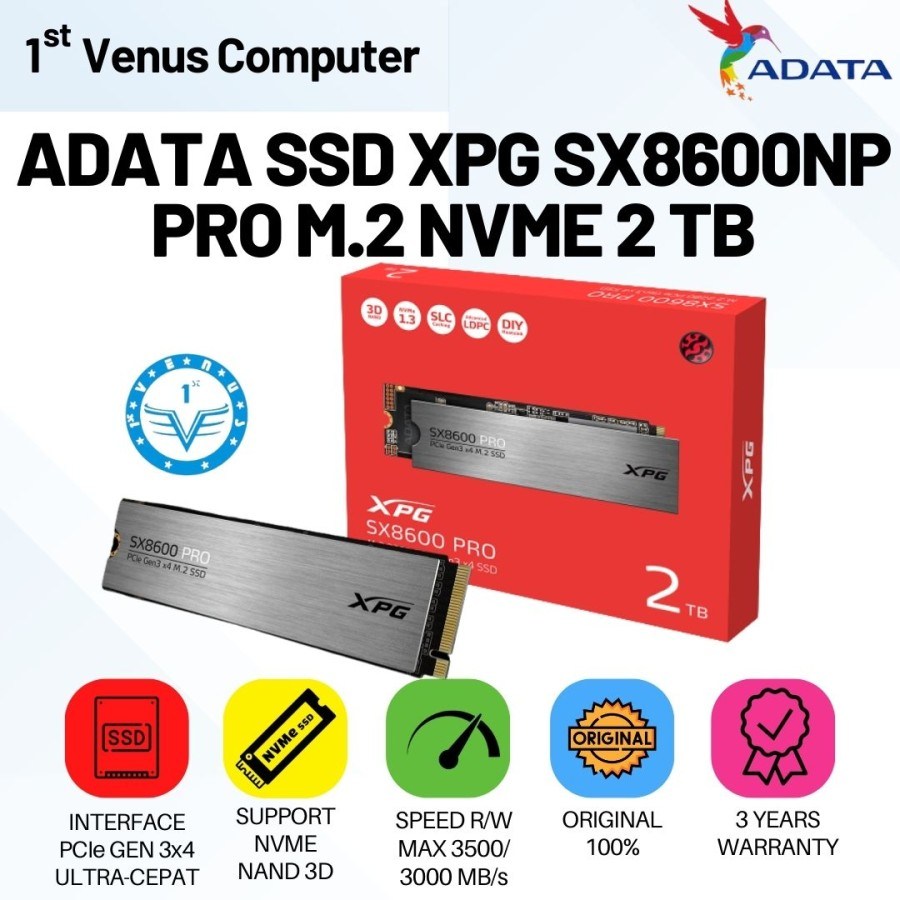 ADATA SSD XPG SX8600PNP PRO M.2 NVME 2280 2 TB / MEM69-ADA