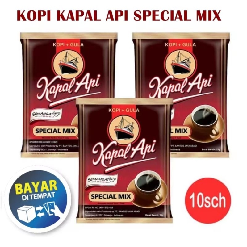 

kopi kapal api SPECIAL mix (10 sachet/ 1 RENCENG)