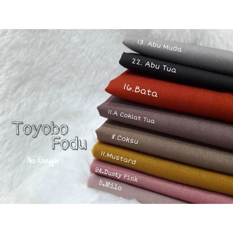 KAIN TOYOBO FODU ORIGINAL (TOMPSON) 58" (Harga Per 1 Roll)