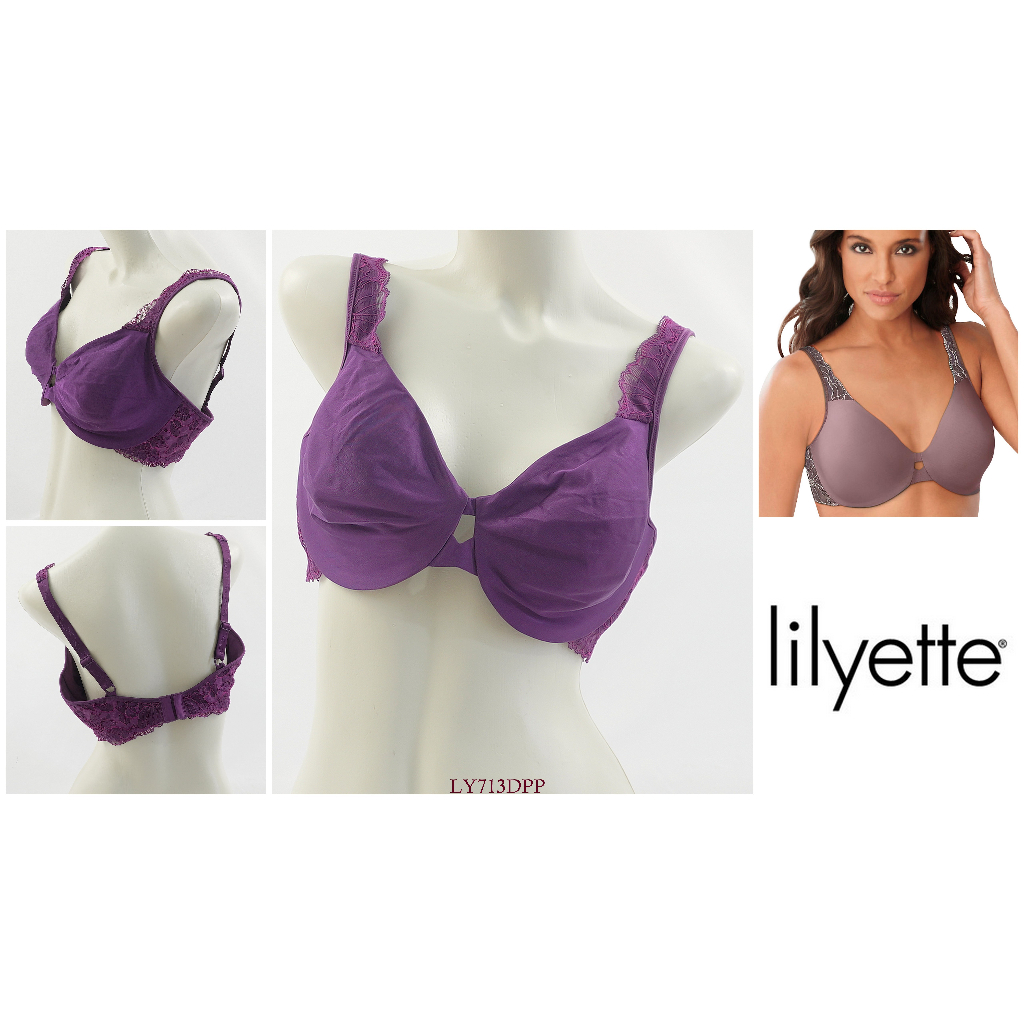 Bra Wanita Kawat Tanpa Busa LILYETTE Big Size Jumbo Full Cup size 40DDD / 42D/ 42DD /  42DDD Mix Lac