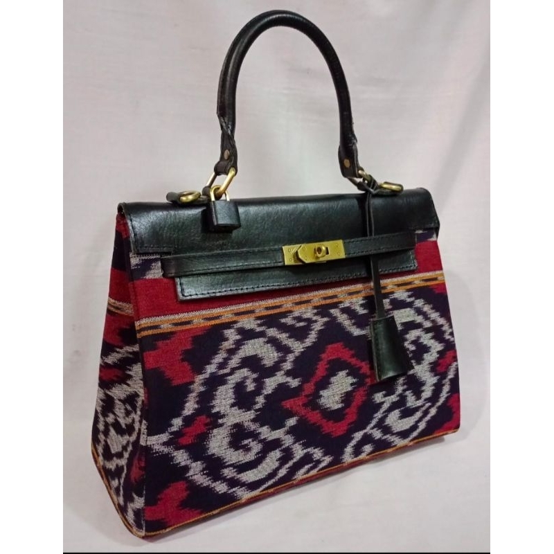 tas batik kombinasi kulit