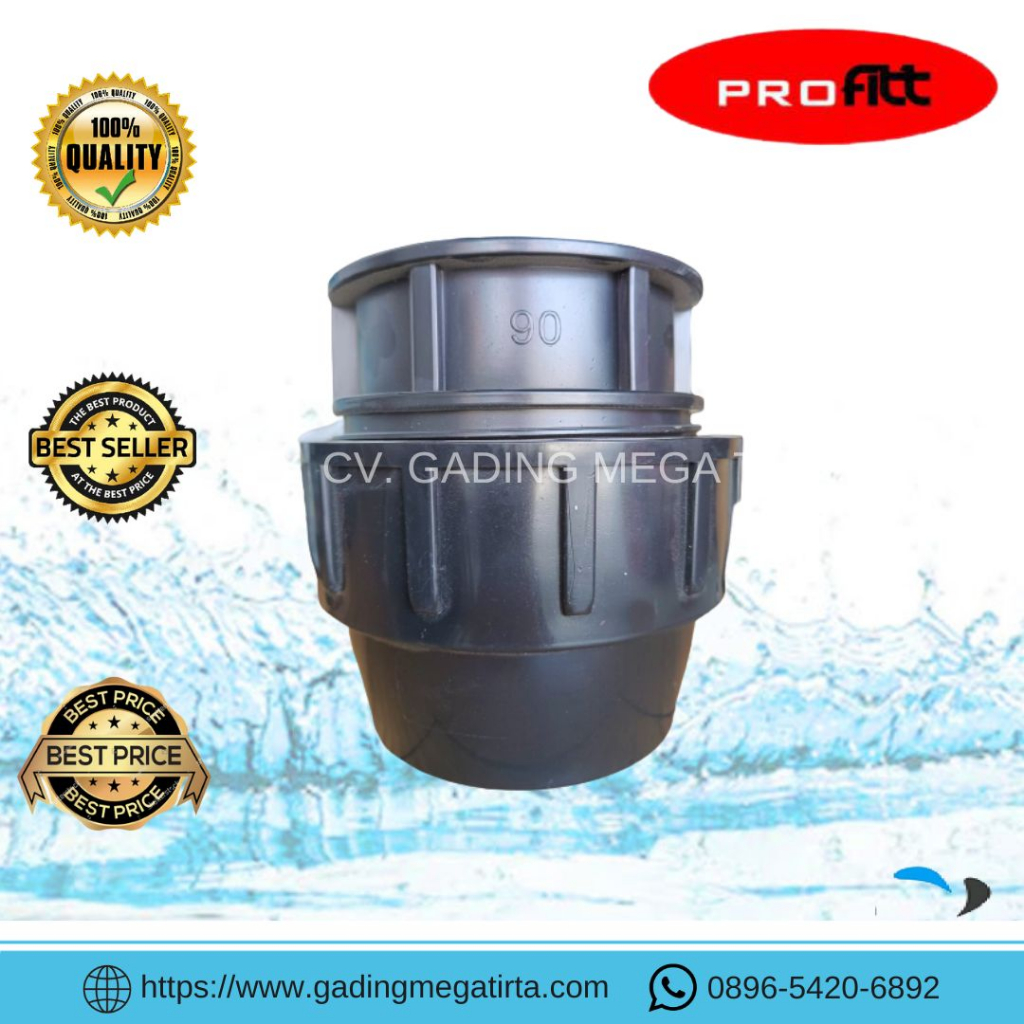 Compression Plug Fitting HDPE 75mm