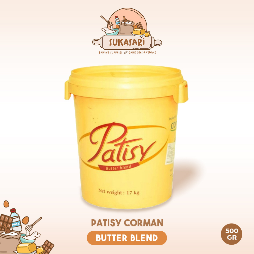 

Sukasari - Patisy Butter Blend 500gr Repack / Patisy Corman Campuran Mentega Margarin / Baking Mix / Baker's Mix
