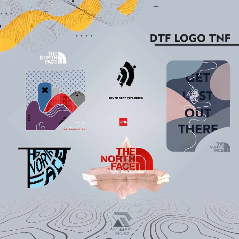 

Stiker Sablon DTF Setrika/Press Logo TNF