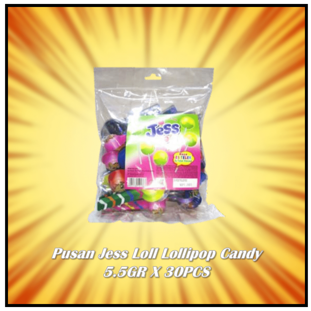 

Pusan jess lolli lollipop candy 5.5GR X 30PCS