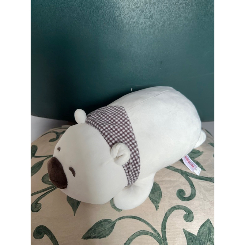 preloved boneka miniso original bear putih bantal 38cm