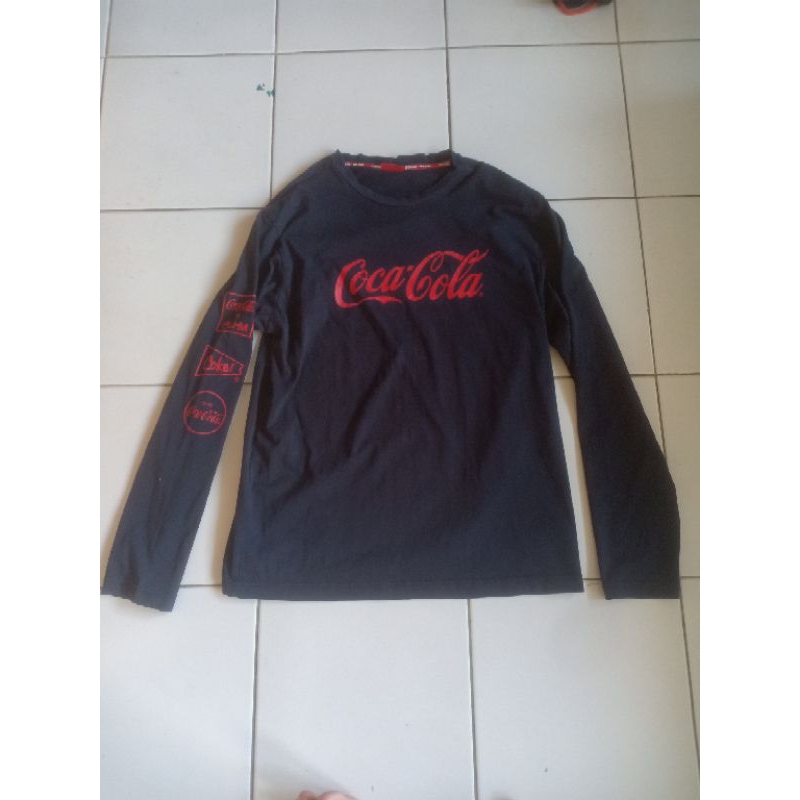 kaos longsleeve PoLham Coca cola size XL