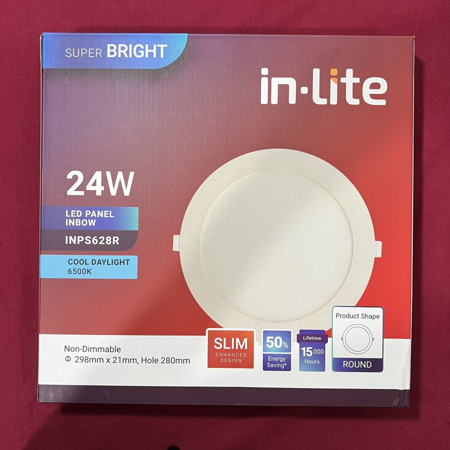 INPS628R Lampu Downlite/Light Panel LED 24w Inbow Inlite