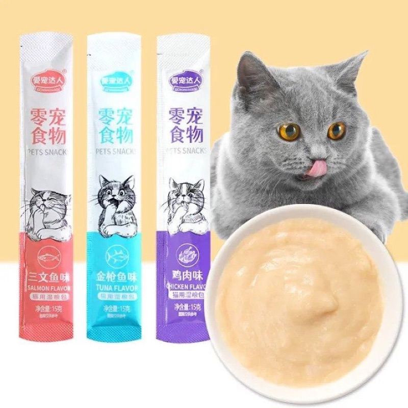 Daren Urchin Snack Creamy Treats liquid makanan kucing basah wet food