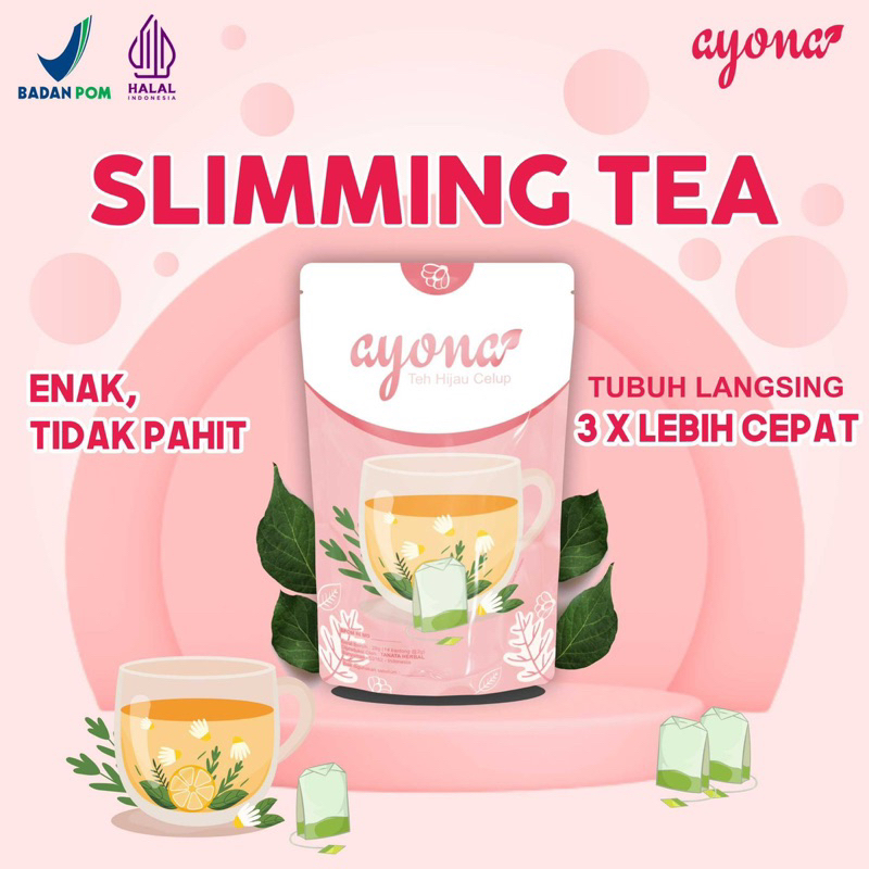 

Teh Diet Pelangsing Ayona Tea Slimming Tea Herbal Alami Minuman Teh Penurun Berat Badan ( BPOM )