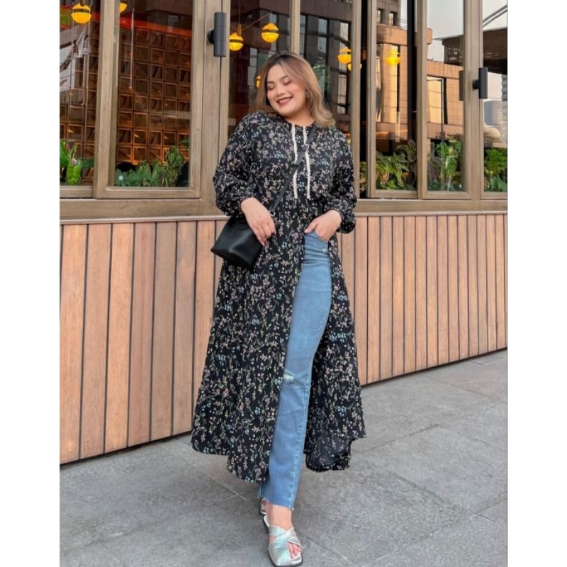 GYOMI MIDI DRESS KIENKA | DRESS WANITA