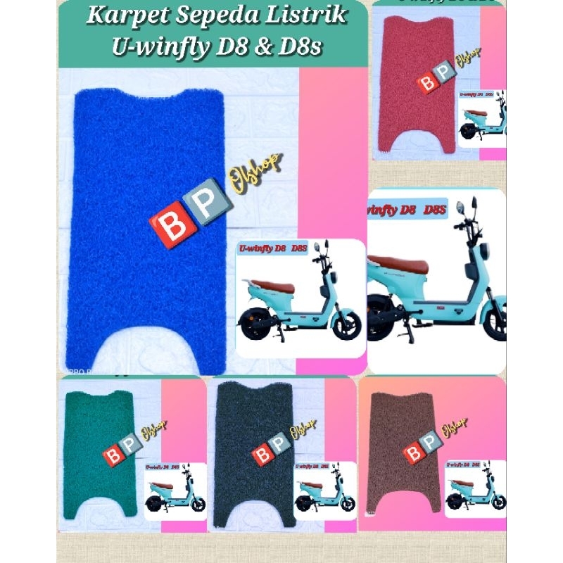 PROMO Karpet Sepeda Motor Listrik U-winfly D8 & D8 s Serabut Mie Bihun