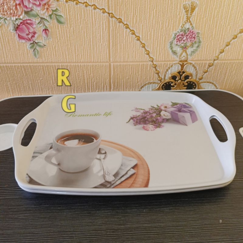 Nampan melamin motif talam melamin Baki melamin motif