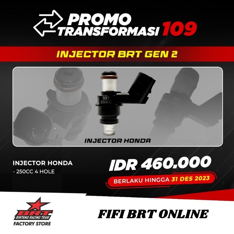 INJECTOR BRT HONDA SERIES 8 HOLE 150CC- 3 HOLE 180CC 10 HOLE 200CC