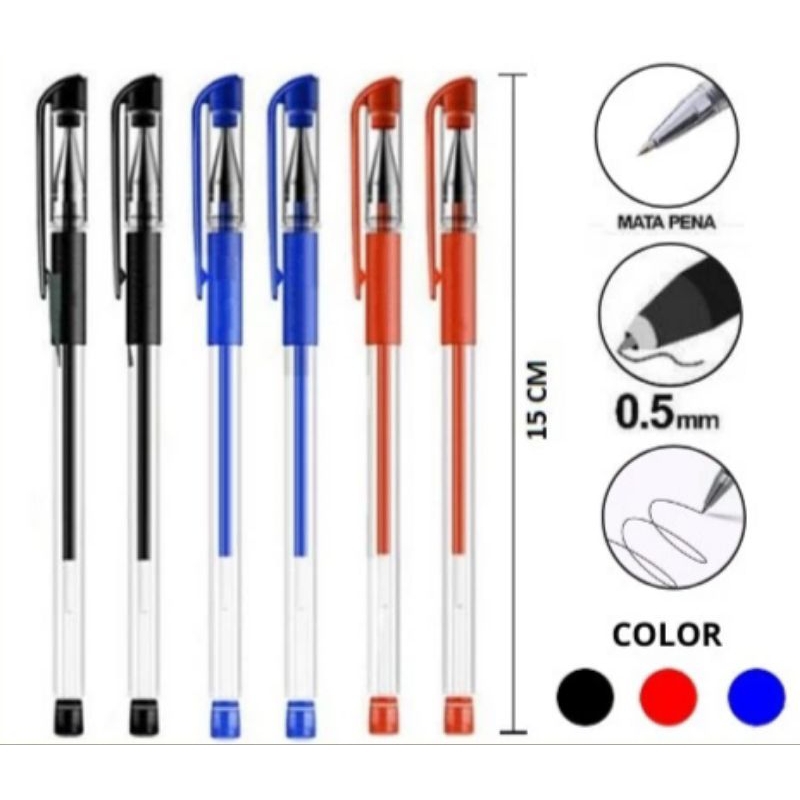 

Pulpen Gel ink 0.5mm