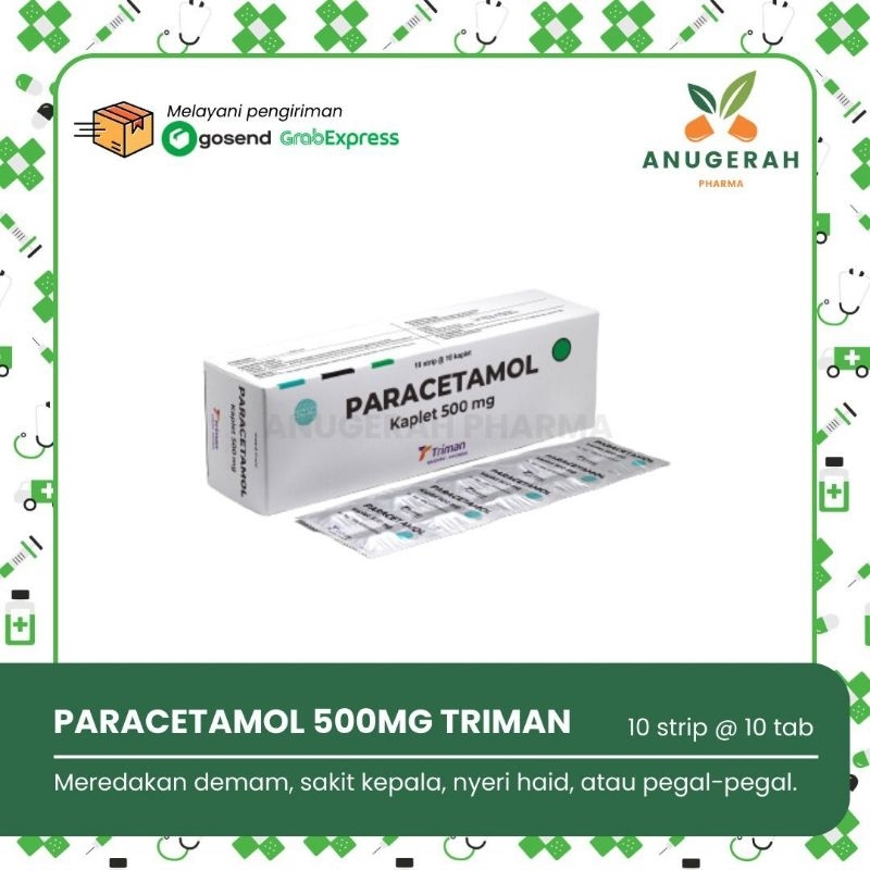 Paracetamol 500mg Box Triman